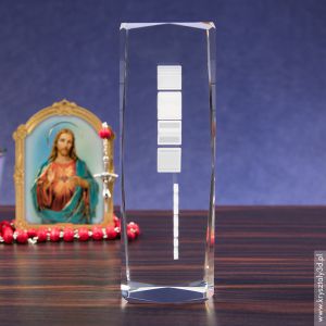Prezent dla księdza † Krzyż 3D † personalizowana statuetka 3D