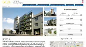 Strona internetowa BGR Project Development
