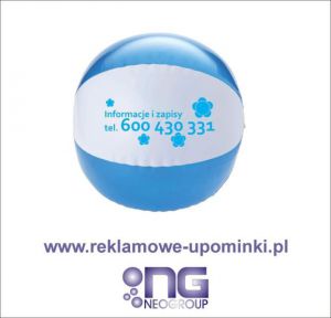 dmuchana piłka z logo