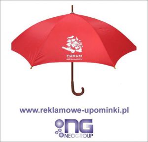 Parasol z logo