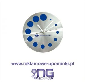 Zegar ścienny z logo