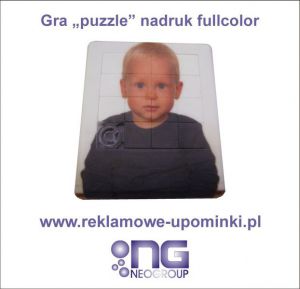 .Gra "puzzle" nadruk fullcolor