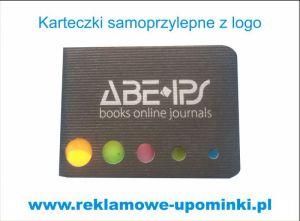 .Karteczki samoprzylepna z logo