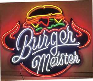 neon burger