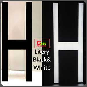Litery "Black & White"