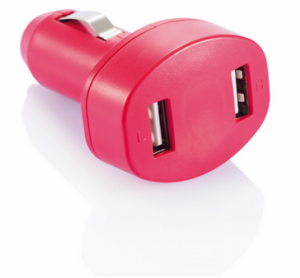 Przenośna ładowarka samochodowa 2 x USB