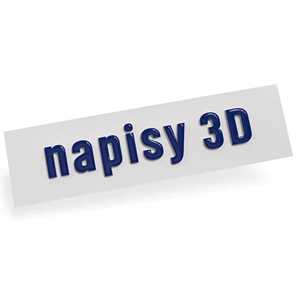Napisy wypukłe - litery 3D