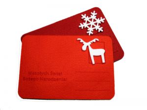 Świąteczne Upominki z Filcu! - kartki świąteczne