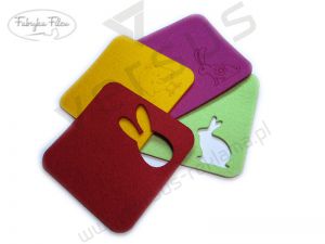 Podkładki wielkanocne z filcu