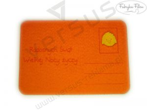 Wielkanocna kartka z filcu