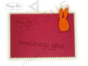 Wielkanocna kartka z filcu