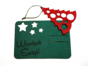 Kartki świąteczne z filcu