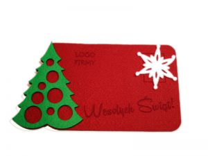 Kartki świąteczne z filcu