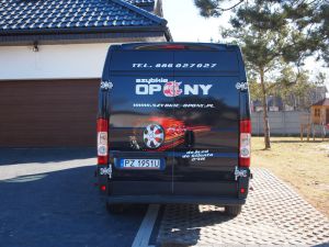 SZYBKIE OPONY - reklama na busie