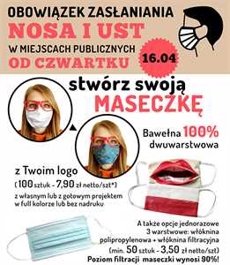Maseczki z nadrukiem