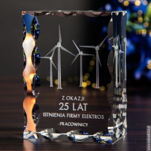 Statuetki dla firmy - grawerowanie 3D