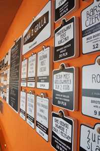 tablice menu