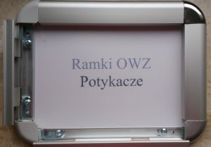 Ramka zatrzaskowe OWZ, ramka plakatowa.