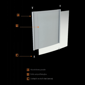 Tabliczki przy drzwiowe aluminiowe, PRO DIREKT