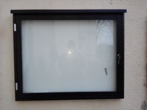 Gablota informacyjna, ogłoszeniowa  zewnętrzna z daszkiem!