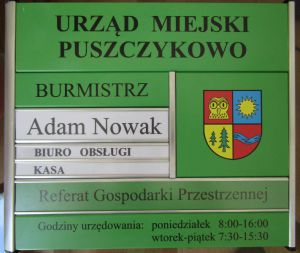 Tablica panelowa, modułowa, etażowa, informacyjna.