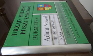 Tablica panelowa, modułowa, etażowa, informacyjna.