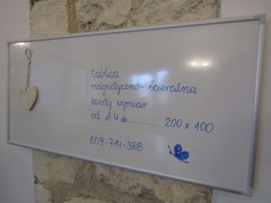 Tablica magnetyczna suchościeralna na wymiar :)