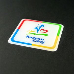 Naklejki 3D z logo Kudowa Zdrój
