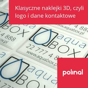 Naklejki 3D z logo