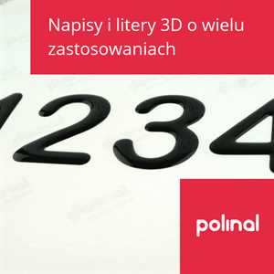 Napisy - litery 3D