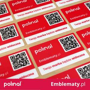 Trwałe naklejki PET