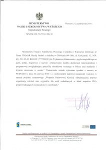 Ministerstwo Nauki i Szkolnictwa Wyższego