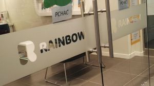 Oklejenie folią mrożoną - piaskowaną