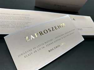 Zaproszenia złocone