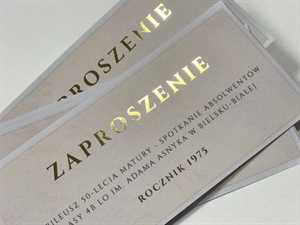 Zaproszenia złocone