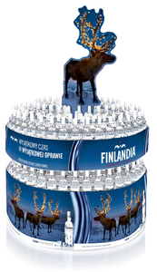 Zimowa oprawa Finlandii w sklepach
