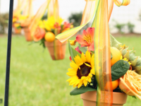 Dekoracje w kolorze słońca