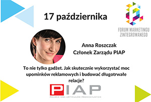 PIAP prelegentem 9-tego Forum Marketingu Zintegrowanego