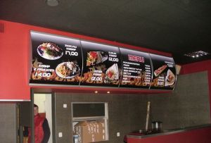 KASETON MENU menuboardy  na plakaty do gastronomii