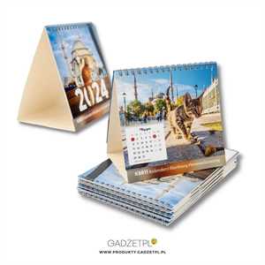 Kalendarz biurkowy piramidka personalizowana