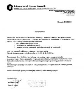 International House Koszalin
