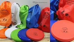 Frisbee i plecaki z nadrukiem