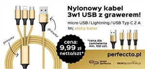 Kabel USB 3w1 