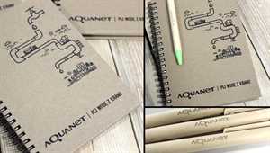Papierowe długopisy i notesy eko