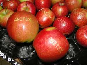 Jabłka z logo