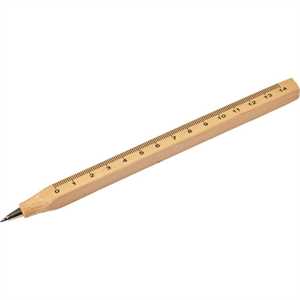 Długopis stolarski, linijka