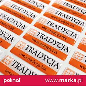 Etykiety poliuretanowe 3D dla marki TRADYCJA