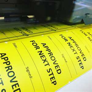 Techniczne naklejki, etykiety - druk arkuszowy