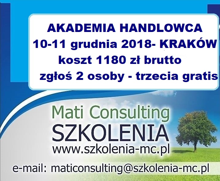 Akademia handlowca - czyli jak sprzedawać więcej i efektywniej