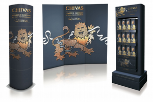 Zestaw elementów POS dla marki Chivas Regal